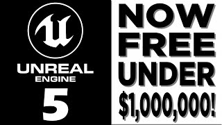 Unreal Engine Now FREE Under $1M!!!  -- UE5 Announced -- Epic Online S