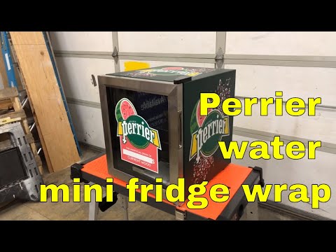 Perrier water mini fridge wrap Rm wraps