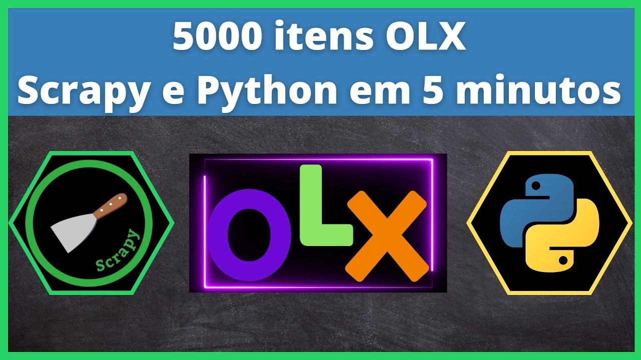 webscraping com python - 5000 itens OLX com scrapy e python em 5 minutos.