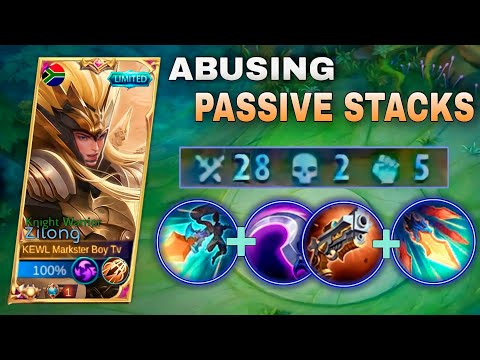 UNLI PASSIVE STACKS + BUG ITEM!!!🔥(illegal build) | ZILONG BEST BUILD AND EMBLEM SET 2022 | MLBB