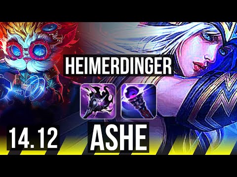 HEIMERDINGER & Rell vs ASHE & Nautilus (ADC) | 7/1/5, 67% winrate | EUW Challenger | 14.12