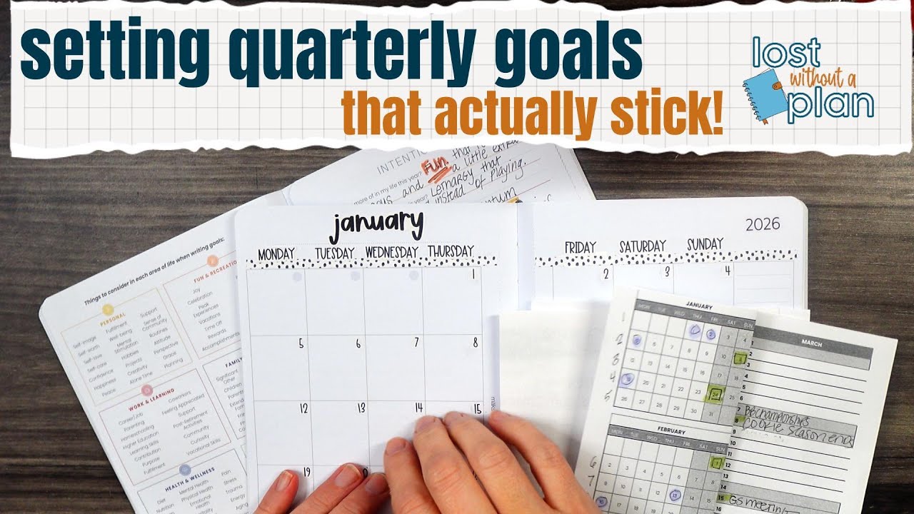 Quarterly Goal Planning for Real Life | January Planner Setup
