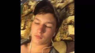 Lip sinking to a Luke Bryan song scarecrows