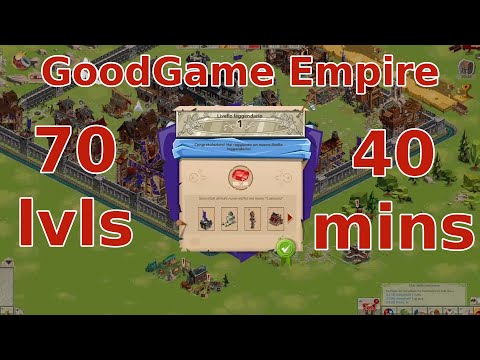 Reaching level 70 in 40 minutes GoodGame Empire - Test Server