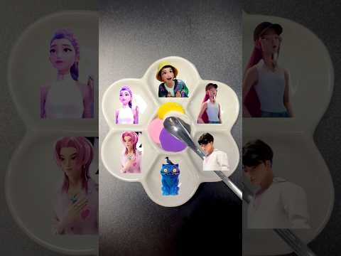 Color mixing Kopp Demon Hunters Part 12 #colormixing #satisfying #huntrix #kpopdemonhunter #art