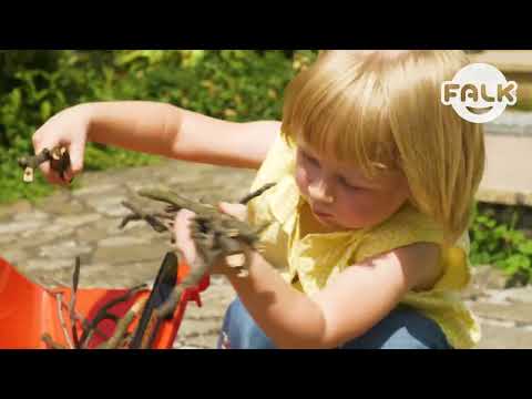 Трактор с педалями с прицепом  FALK Red Supercharger