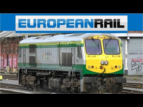 Irish Rail General Motors Class 201 locomotive 234 shunts at Dublin Connolly Station