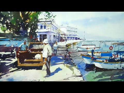 Watercolor Tutorial - Unite the Painting with Shadows