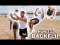 LEARNING A BACKFLIP IN 5 MINUTES | ft Andrei Deiu, Luis Young & Nicolas Iong