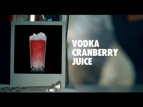 VODKA CRANBERRY JUICE DRINK RECIPE - HOW TO MIX