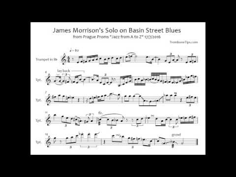 James Morrison's Trumpet Solo on Basin Street Blues (Transcription)