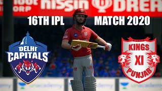 Delhi Capitals vs Kings XI Punjab 16TH IPL MATCH 2020 - Cricket 19 Gameplay 1080P 60FPS