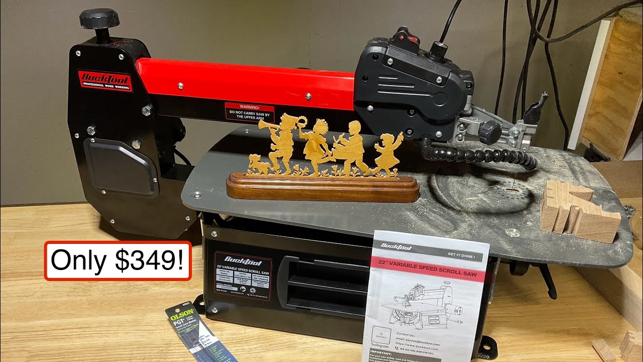 Review of The BuckTool 22” Variable Speed Scroll Saw! / Lots of Bang for Your Buck!