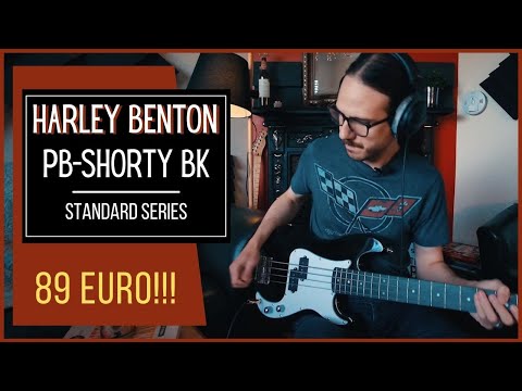 Harley Benton PB-Shorty BK Review | How good is a 89 euro bass? + Ignite Amp