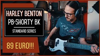 Video thumbnail for Harley Benton PB-Shorty BK Review | How good is a 89 euro bass? + Ignite Amp by Cesar Benzoni