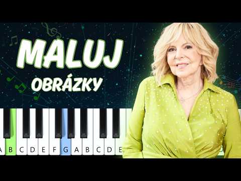 Hana Zagorová - Maluj zase obrázky (piano tutorial | jak hrát | klavír)