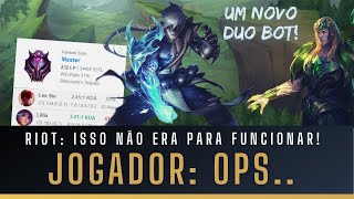 JOGADOR DE LOL INVENTA NOVO DUO NA BOT LANE E VAI DIRETO PRO MESTRE