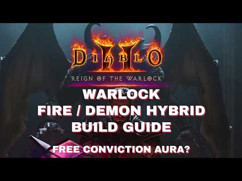 DIABLO II RESURRECTED Warlock Chaos Fire Demon Hybrid Build - Gear, skills & Cows / Diablo demo