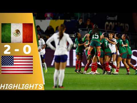 🇲🇽 ¡México muestra su clase! Victoria merecida ante EE.UU. en la W Gold Cup | Resumen del partido