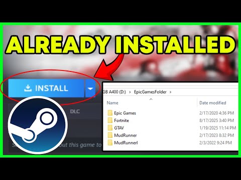 How To Locate Steam Games Already Installed That You Have Backed Up. No Download Needed