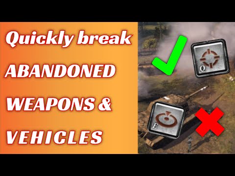 Destroy ABANDONED WEAPONS Faster - CoH2 Quick Tip