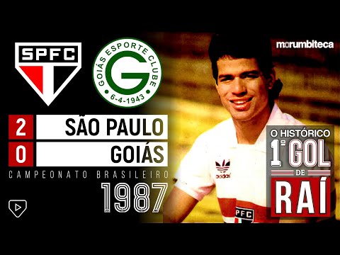 São Paulo 2x0 Goiás - 1987 - O PRIMEIRO GOL DE RAÍ NO TRICOLOR E UM TIME QUE JOGAVA POR MÚSICA!