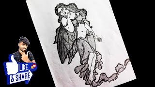 preview picture of video 'Easy Angel Pencil Drawings'