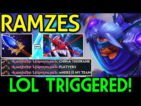 RAMZES Dota 2 [Anti Mage] LOL Triggered! Aghanim's Build