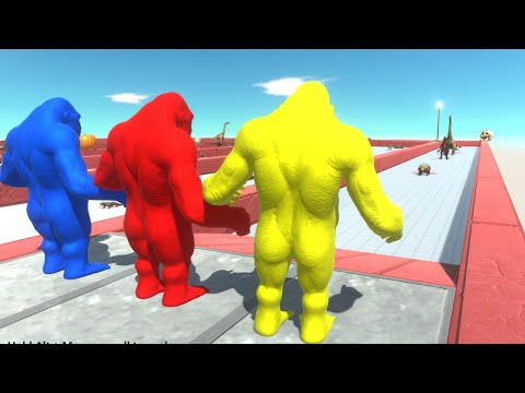 3x Coloured Goro Death Run - Animal Revolt Battle Simulator