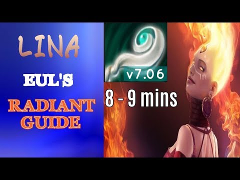 Dota 2 How to Jungle 7.06 - Lina 9 mins (or less) Eul's Scepter - Radiant Guide