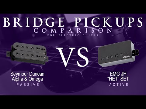 Seymour Duncan ALPHA & OMEGA vs EMG JH HET SET - Bridge Pickup Guitar Tone Comparison Demo