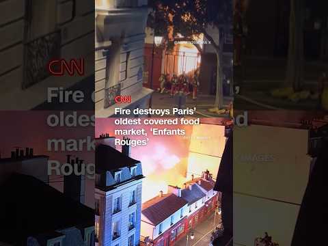 Fire destroys Paris’ oldest covered food market, ‘Enfants Rouges’