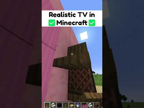 INSANE: Realistic TV in Minecraft! 😱🔥 #viral