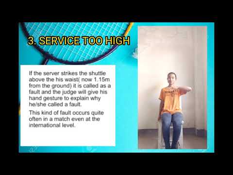 Different hand signals if Line Judge and UMPIRE in Badminton