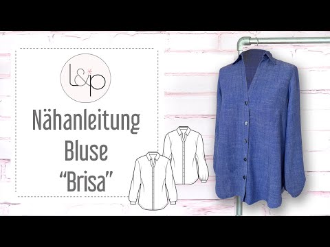 Nähanleitung lillesol women Bluse "Brisa" - eine legere Bluse aus Webware nähen