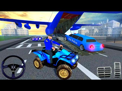 US Police ATV Quad Bike Plane Transport || Android Gameplay 2020