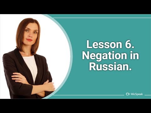 Negation in Russian.