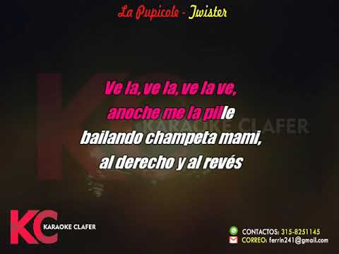 LA PUPICOLE   Twister El Rey Ft  Rey Three Latino   Karaoke o pista Instrumental