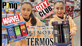 TERMOS STAR WARS OBI WAN KENOBI Y MARVEL AVENGERS DE CITY CLUB