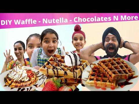 DIY Waffle - Nutella - Chocolates N More | RS 1313 FOODIE | Ramneek SIngh 1313 | RS 1313 VLOGS