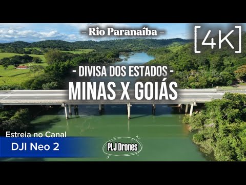 326 - 4K - Drone -  Divisa Minas Gerais X Goiás #drone #divisa #minasgerais #goiás #rios #djineo2 