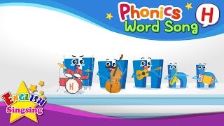 Phonics Word song H - English Songs - Educational video for Kids