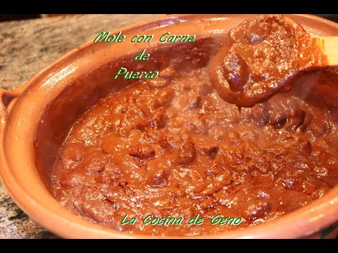 Como Hacer Mole con Carne de Puerco Facil y Delicioso #mole #mexicanfood #comida #recetafacil #food
