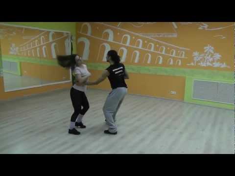Zouk Class 10.12.12 at Brazuka Dance School - Wakko & Three Ladies (Anastasia, Tati, Masha)