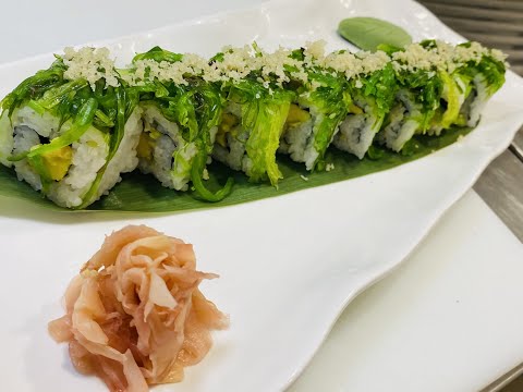 How to make Wakame sushi roll (vegan)