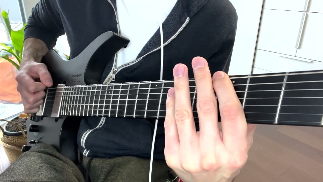 Roberto Barlocci playing the Sane No More riff by Circus Maximus on electric guitar