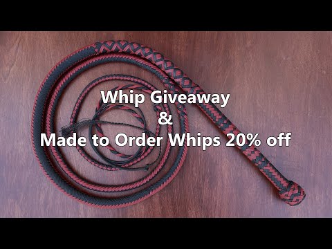 Whip Giveaway and 20% off Made to Order Sale