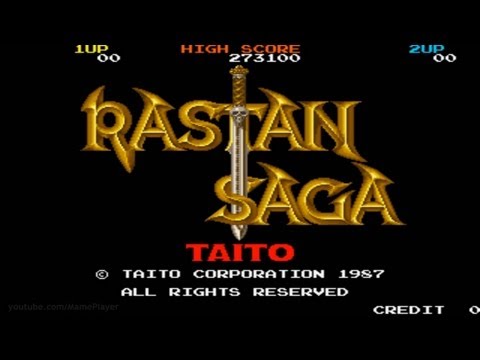Rastan Saga 1987 Taito Mame Retro Arcade Games