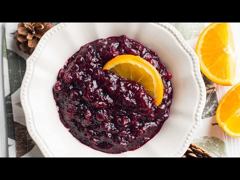 Super Easy Homemade Cranberry Sauce with Orange