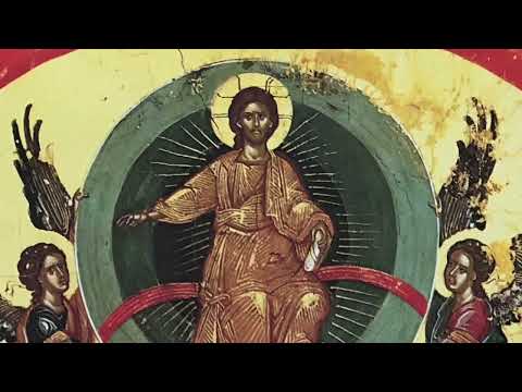 Icona dell'ascensione di Gesù al cielo